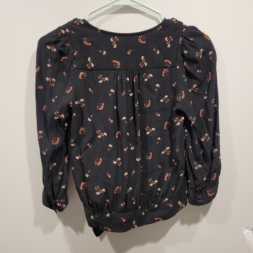 Madewell Wrap Top in Flower Toss - Picture 5 of 6
